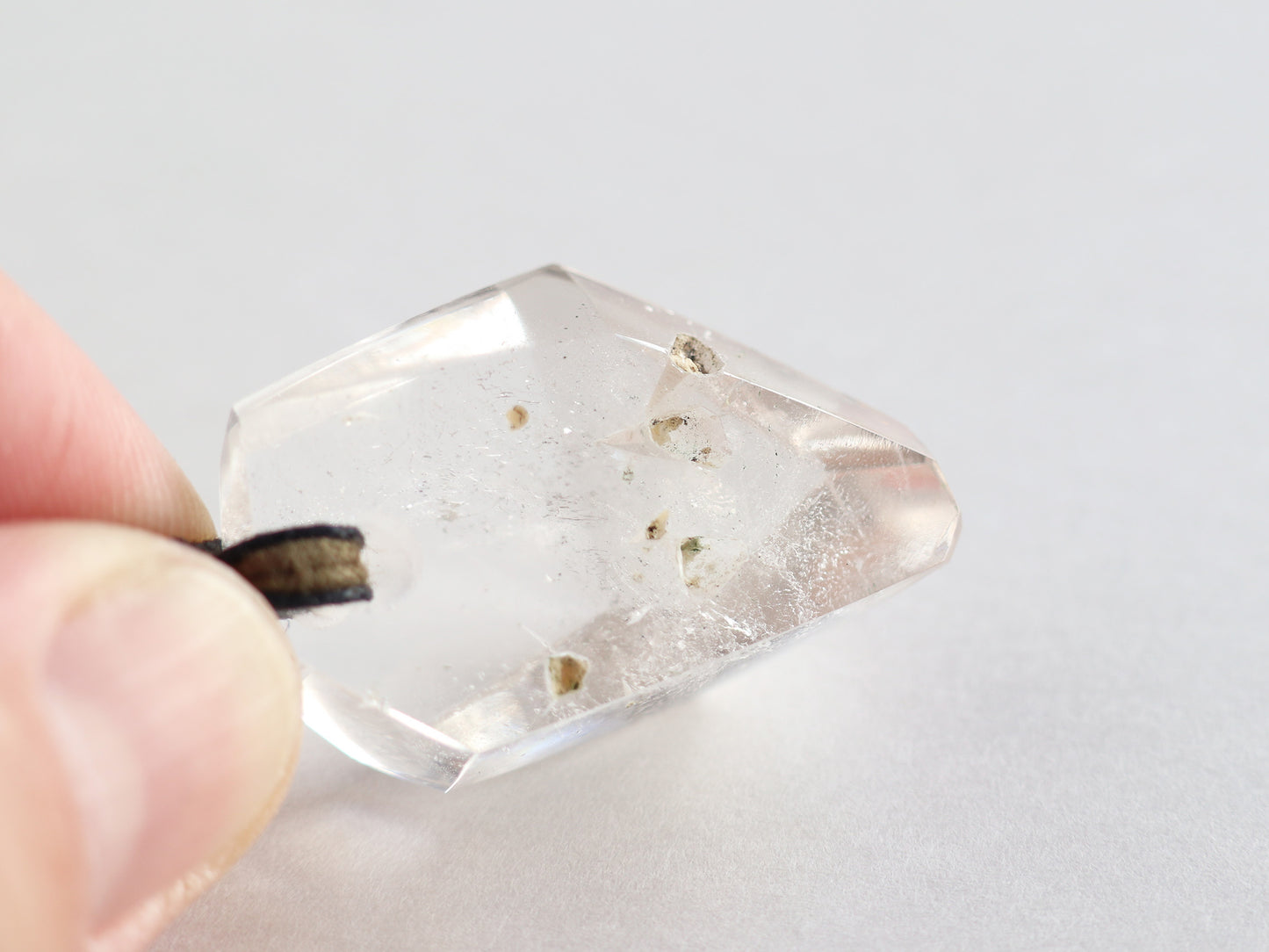 ヒマラヤつらら水晶、アンティークビーズ ネックレスPN:HCN-53