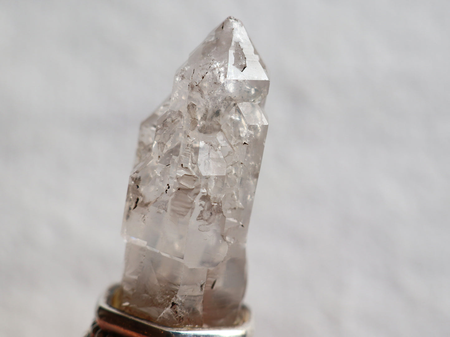 (チェーンデザイン)ガネーシュヒマール産エレスチャル水入り水晶ペンダントトップPN:HCS-C23