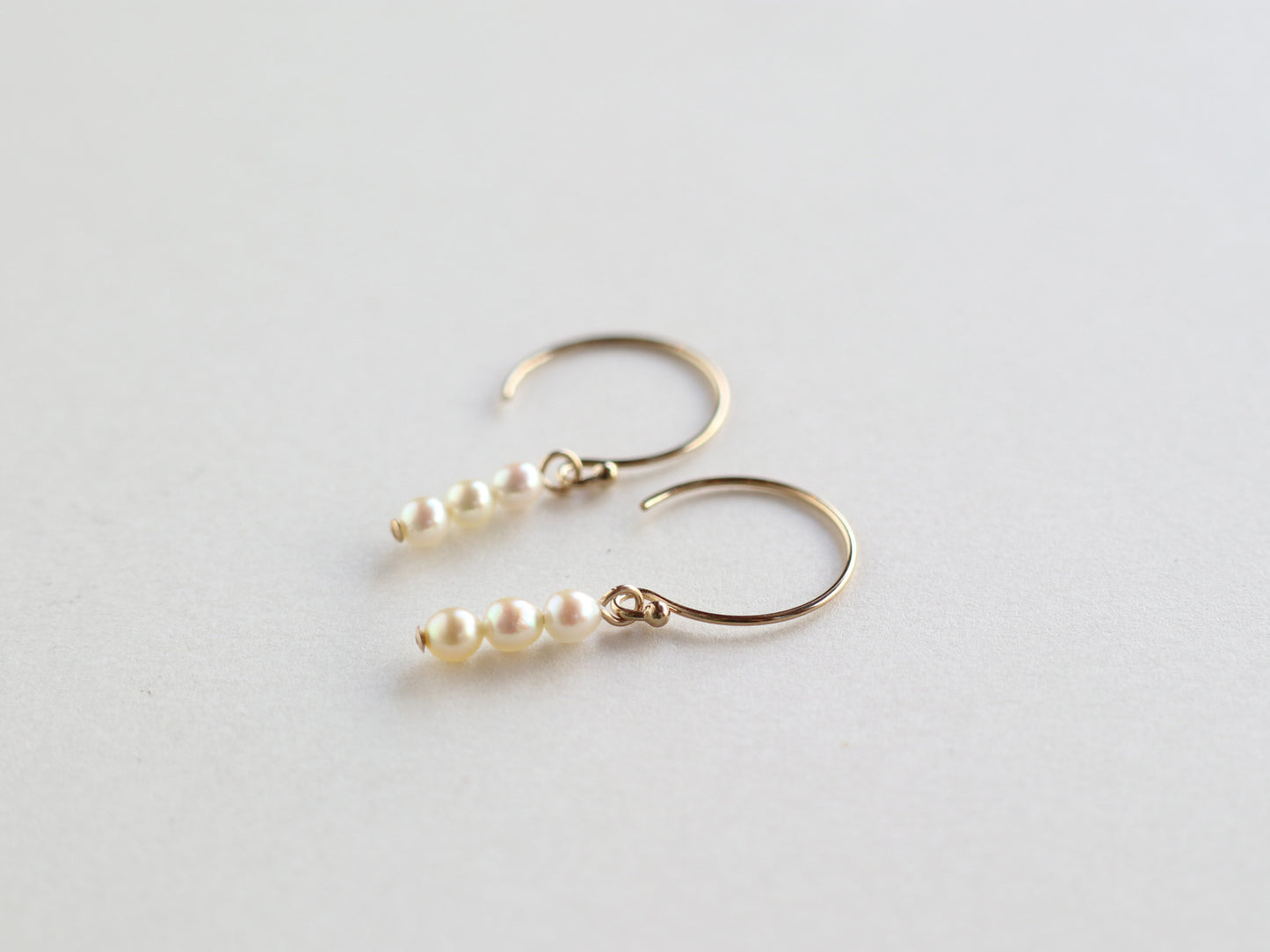 ◆ItoMe Stone◆ピアス*あこや真珠、サークルフックPN:IPS-203