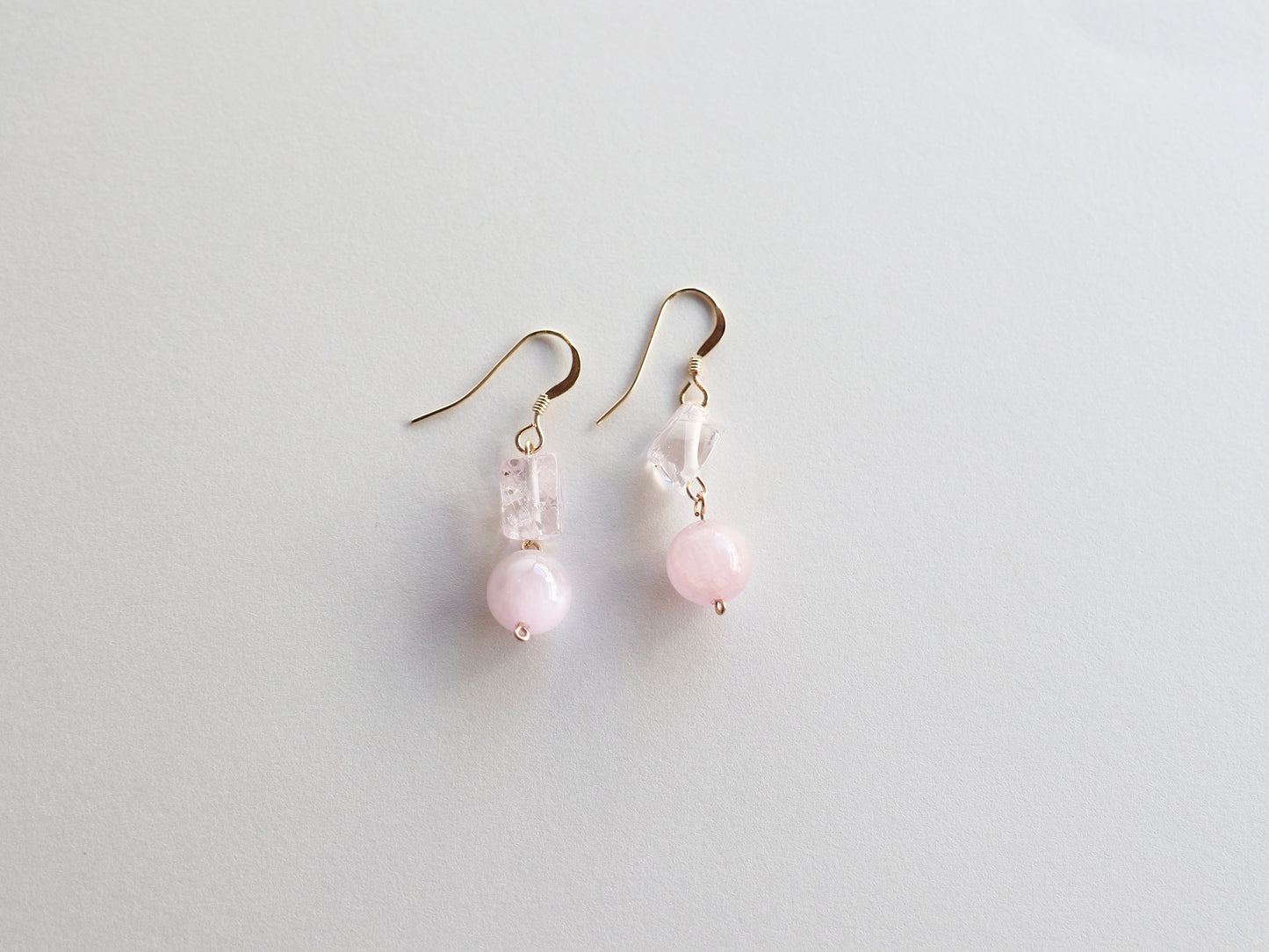◆ItoMe Stone◆ピアス*クンツァイトのピアスPN:IPS-215