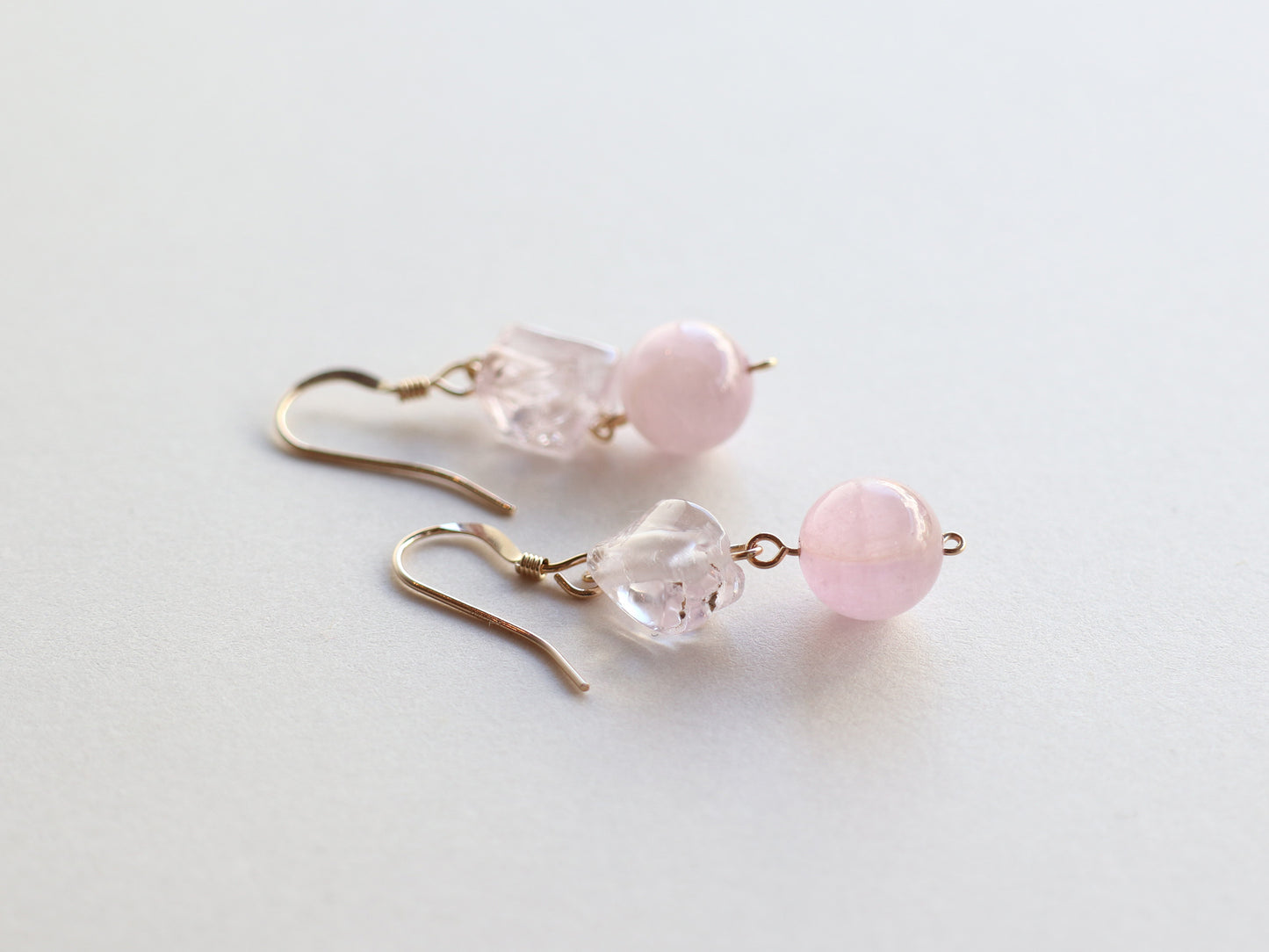 ◆ItoMe Stone◆ピアス*クンツァイトのピアスPN:IPS-215