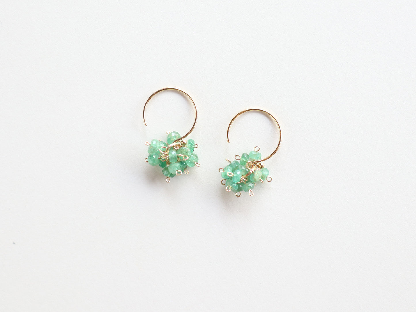 ◆ItoMe Stone◆ピアス*エメラルドピアスPN:IPS-256