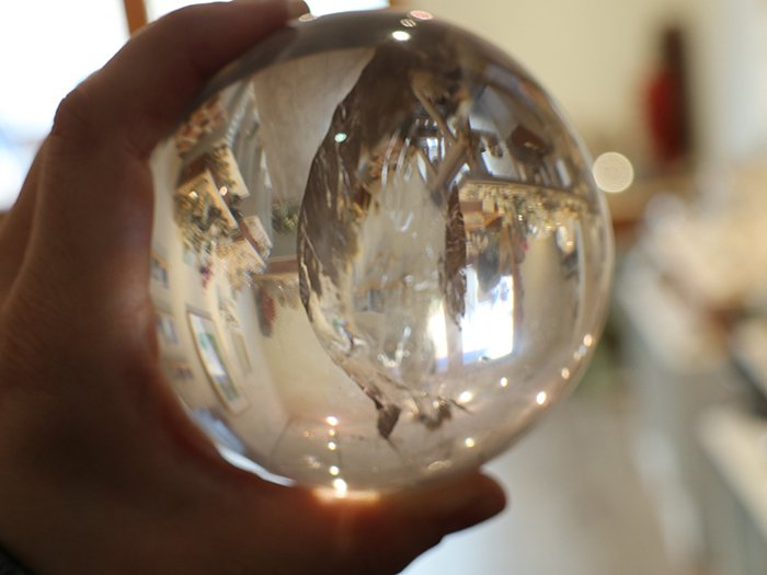 ガネーシュヒマール産 ヒマラヤ 水晶 ボール 1194gCrystalbowl