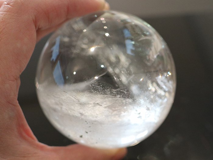 ガネーシュヒマール産 ヒマラヤ水晶ボール497gCrystalbowl