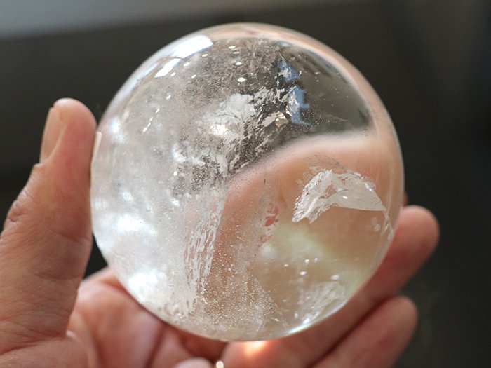 ガネーシュヒマール産 ヒマラヤ水晶ボール497gCrystalbowl