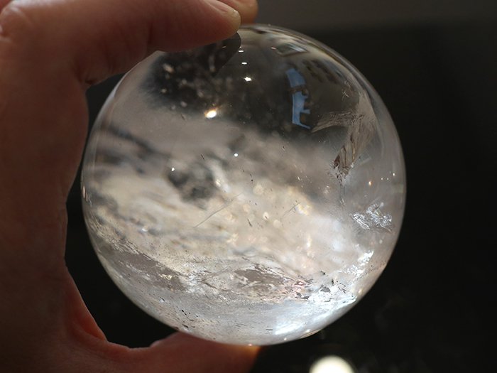 ガネーシュヒマール産 ヒマラヤ水晶ボール497gCrystalbowl