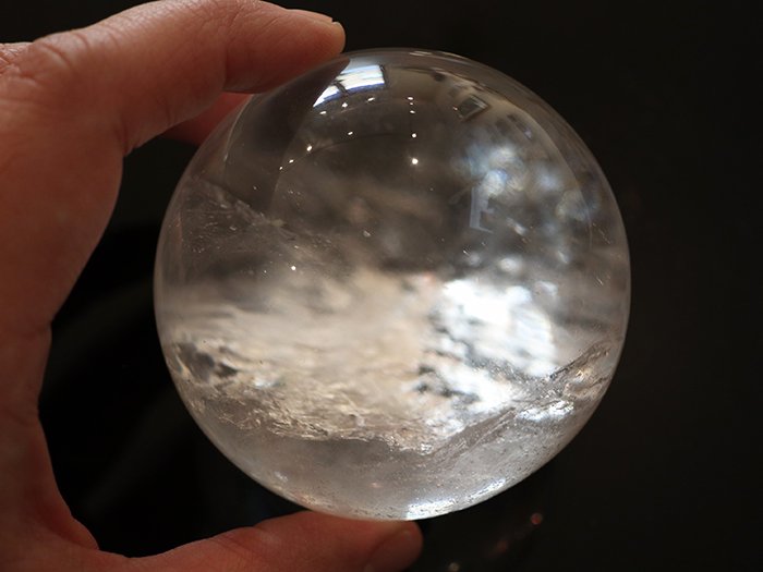 ガネーシュヒマール産 ヒマラヤ水晶ボール497gCrystalbowl