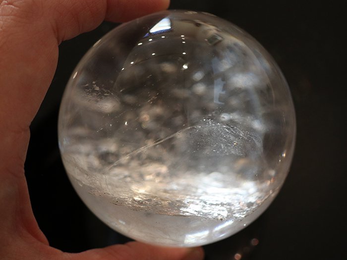 ガネーシュヒマール産 ヒマラヤ水晶ボール497gCrystalbowl