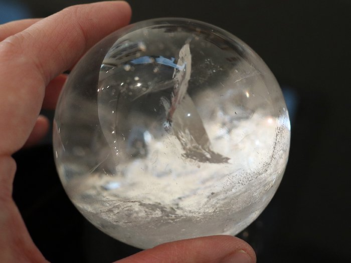 ガネーシュヒマール産 ヒマラヤ水晶ボール497gCrystalbowl