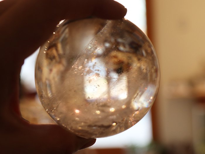 ガネーシュヒマール産 ヒマラヤ水晶ボール399gCrystalbowl