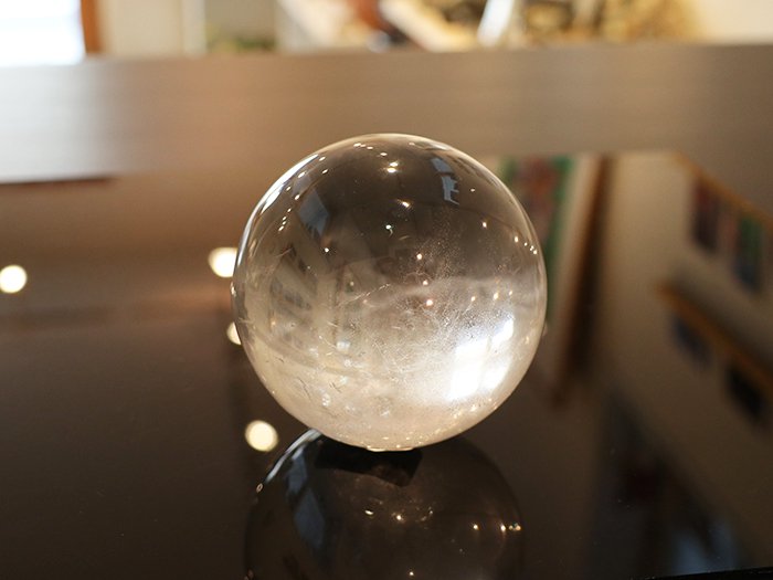 ガネーシュヒマール産 ヒマラヤ水晶ボール458gCrystalbowl