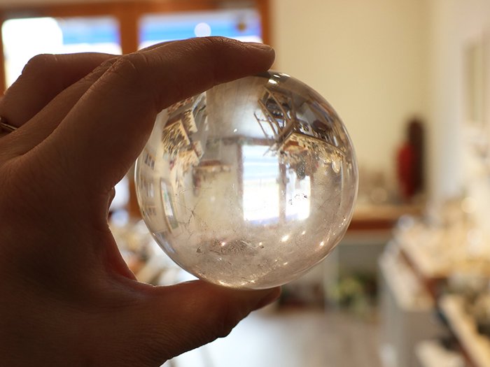 ガネーシュヒマール産 ヒマラヤ水晶ボール458gCrystalbowl