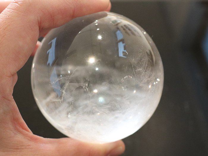 ガネーシュヒマール産 ヒマラヤ水晶ボール458gCrystalbowl