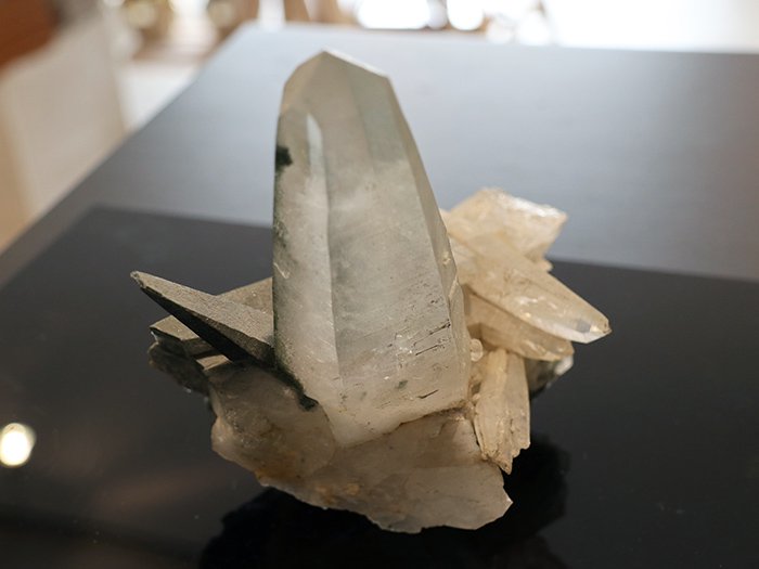 ガネーシュヒマール産ヒマラヤ水晶ゴールデンルチルクラスター原石PN:GG-222