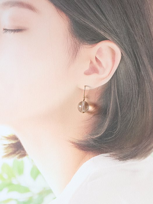 ◆ItoMe Stone◆ピアス*ヒマラヤ水晶14KGFピアス
