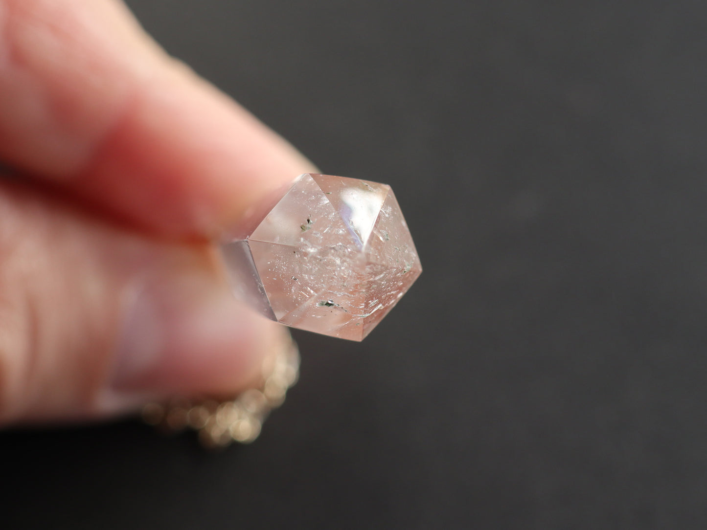ガネーシュヒマール産 ヒマラヤ水晶 ダウジング ペンジュラム 振り子 におすすめ ムーンストーン