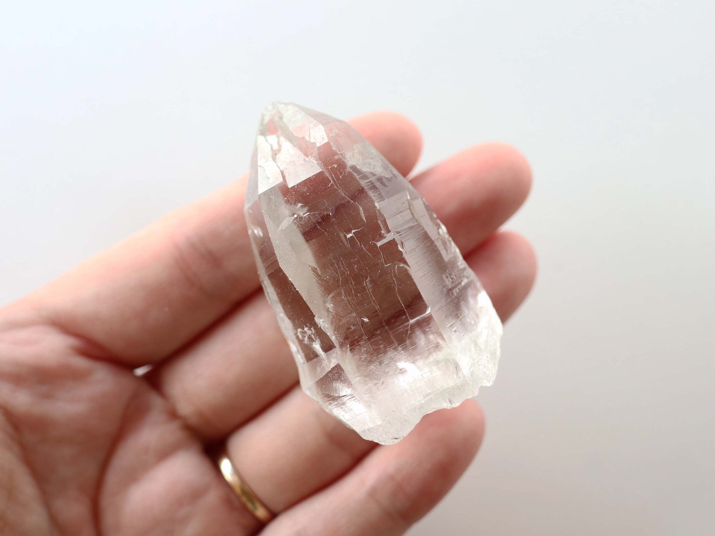 ガネーシュヒマール産ヒマラヤ水晶ストゥーパ原石PN:GG-391