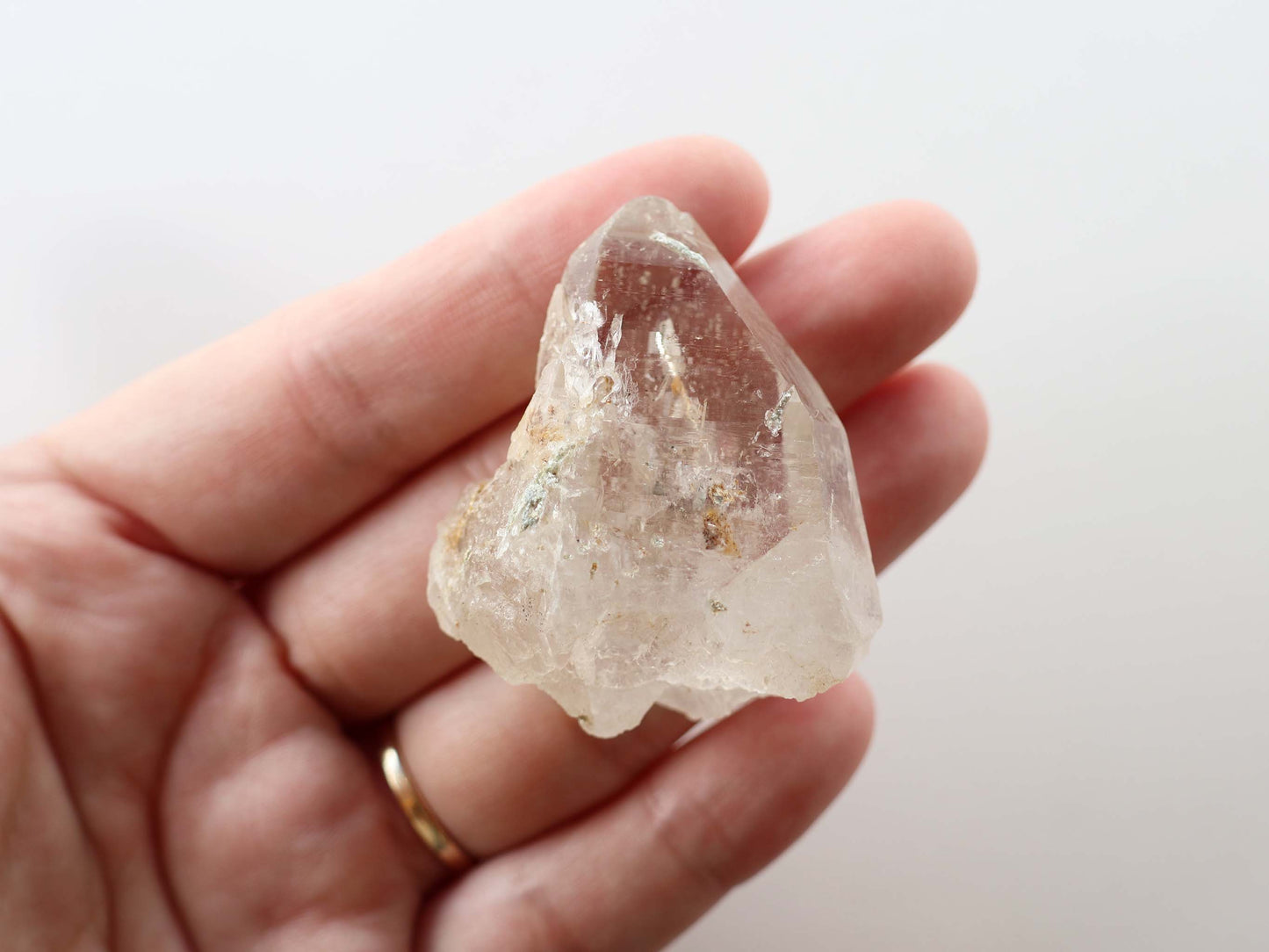 ガネーシュヒマール産ヒマラヤ水晶タビュラー、セルフフィールド原石PN:GG-426