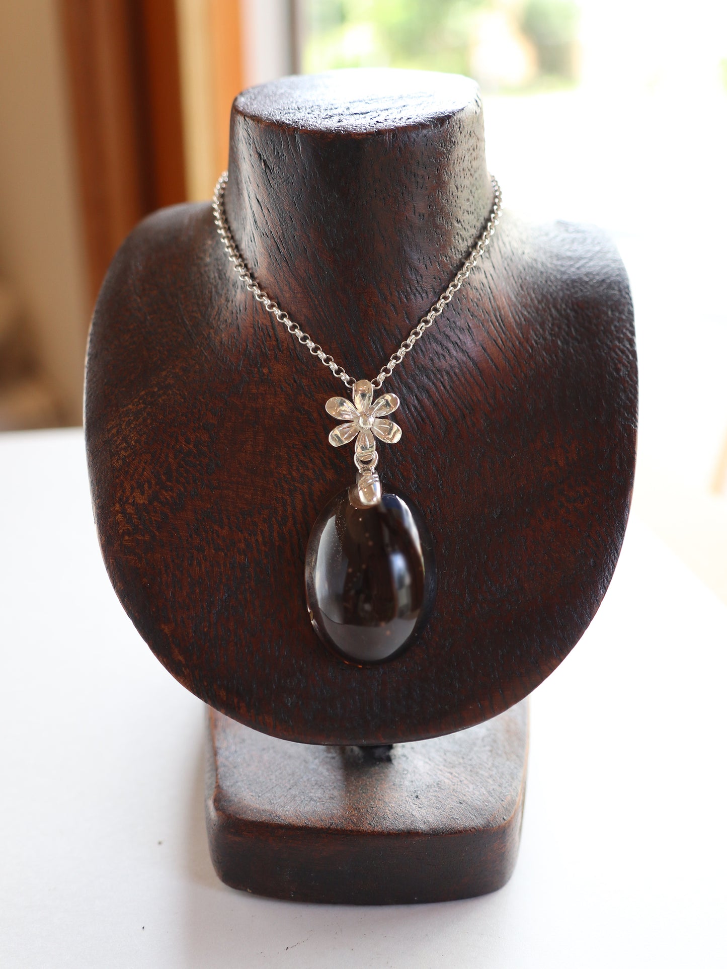 ヒマラヤガネーシュヒマール産スモーキークォーツペンダントトップ