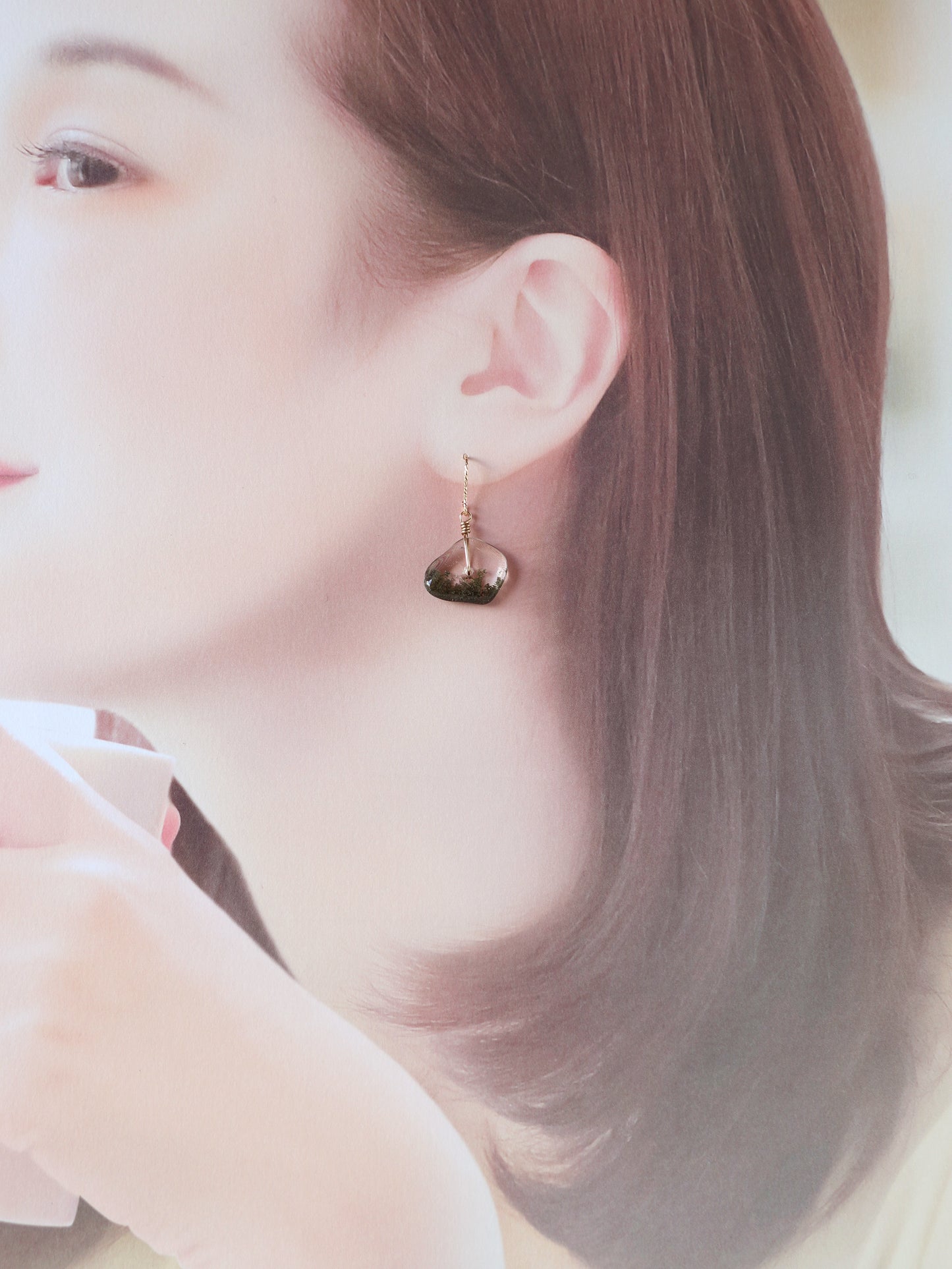 ◆ItoMe Stone◆ピアス*ガネーシュヒマール産ヒマラヤ水晶ガーデンクォーツPN:IPS-134