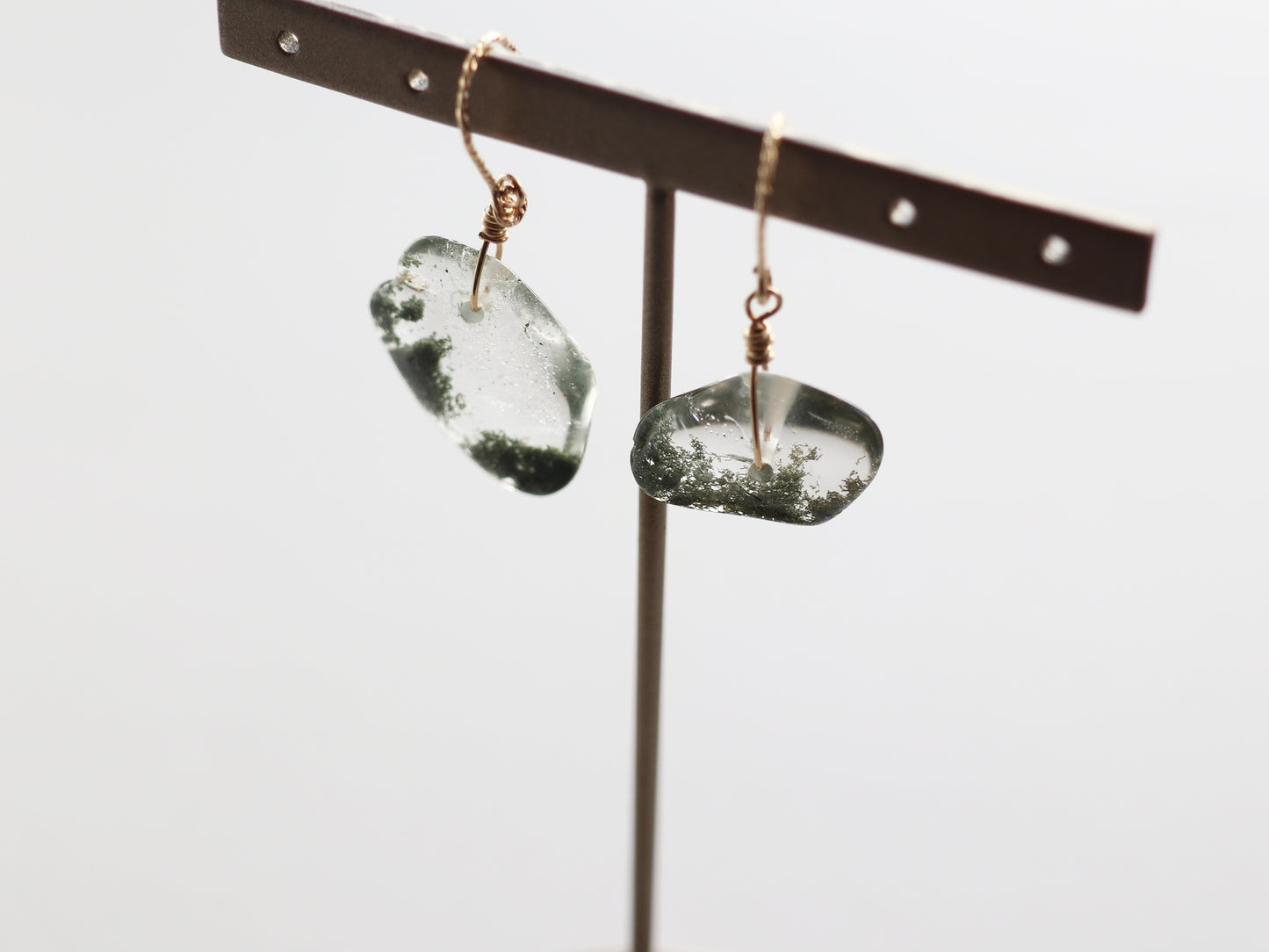 ◆ItoMe Stone◆ピアス*ガネーシュヒマール産ヒマラヤ水晶ガーデンクォーツPN:IPS-134