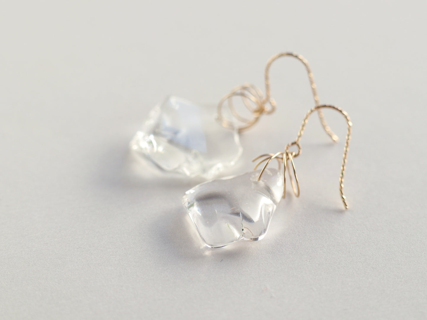 ◆ItoMe Stone◆ピアス*ガネーシュヒマール産水晶 PN:IPS-148