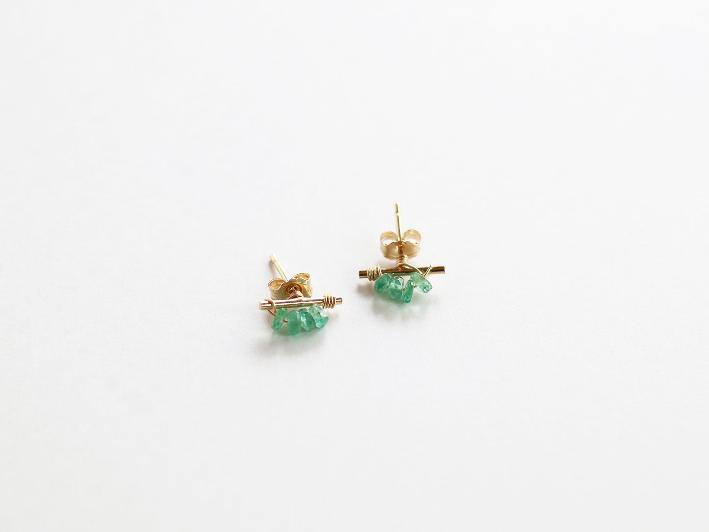 ◆ItoMe Stone◆ピアス*エメラルドTホストピアスPN:IPS-163