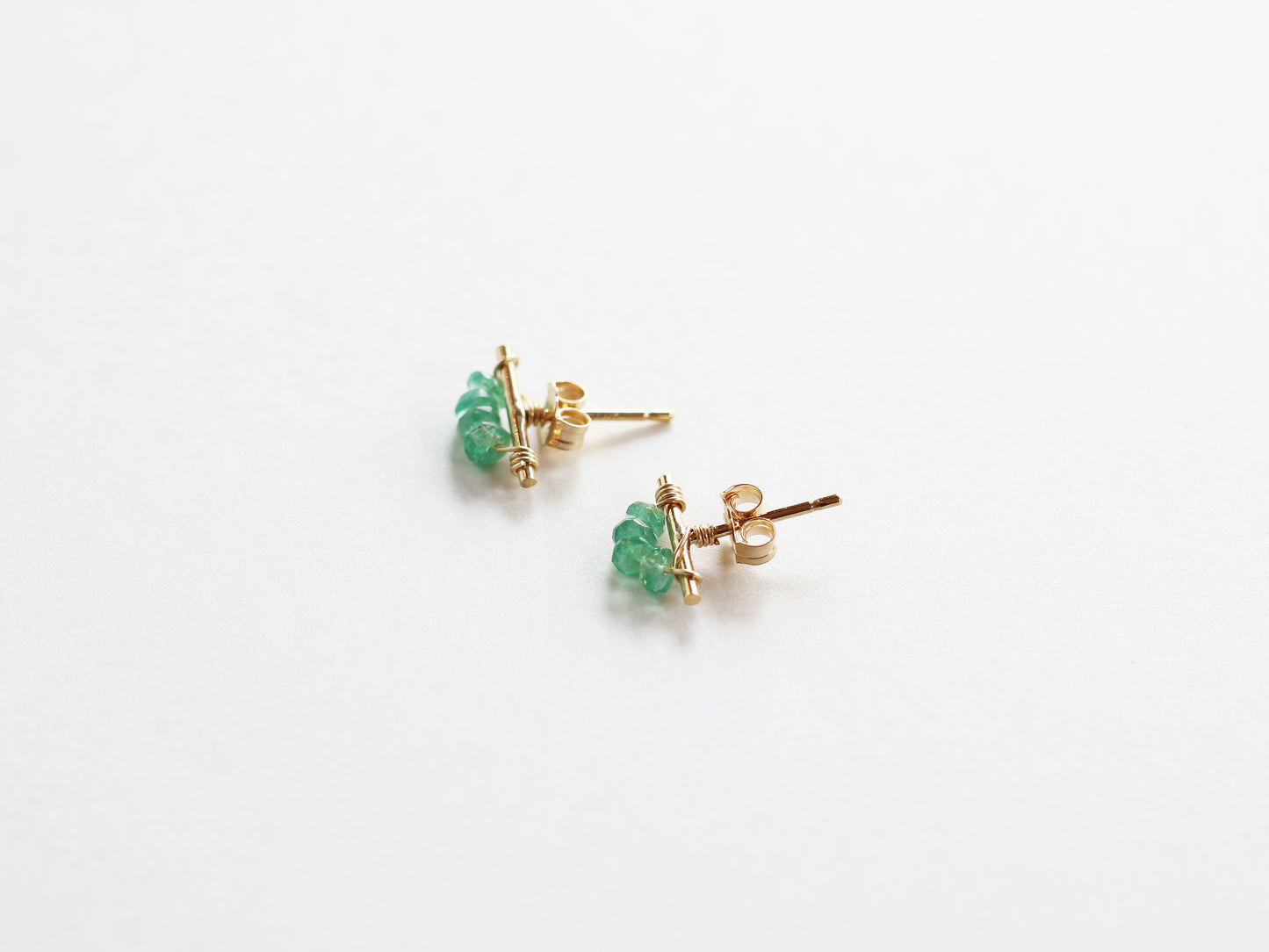 ◆ItoMe Stone◆ピアス*エメラルドTホストピアスPN:IPS-163