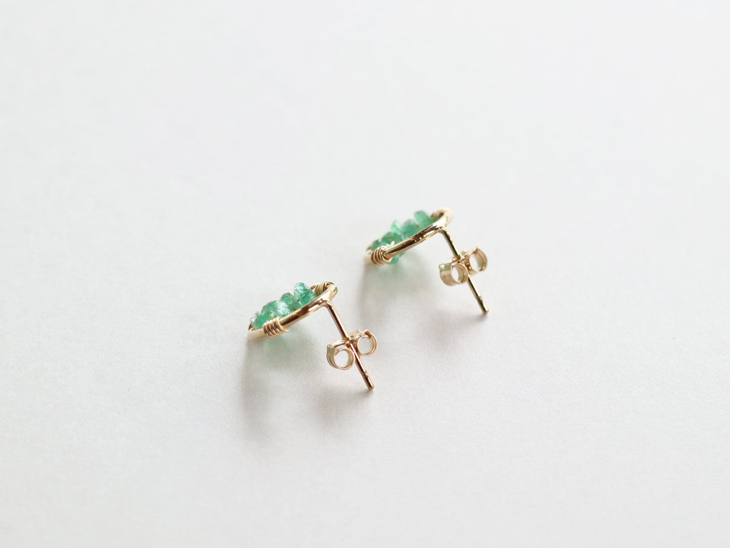 ◆ItoMe Stone◆ピアス*エメラルドサークルホストピアスPN:IPS-164