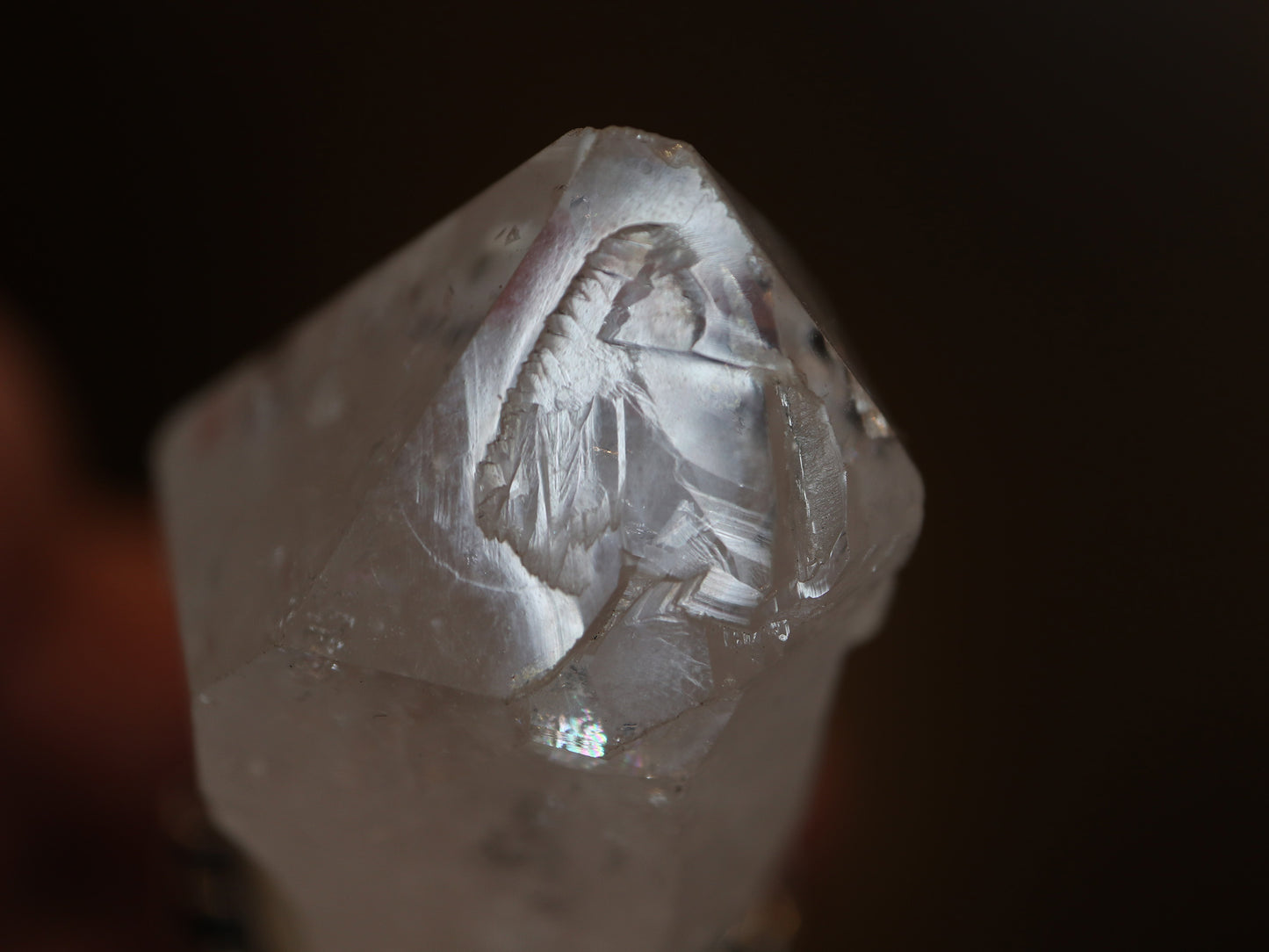 （チェーンデザイン）ガネーシュ産セプター水晶原石ペンダントトップPN:HCS-C19