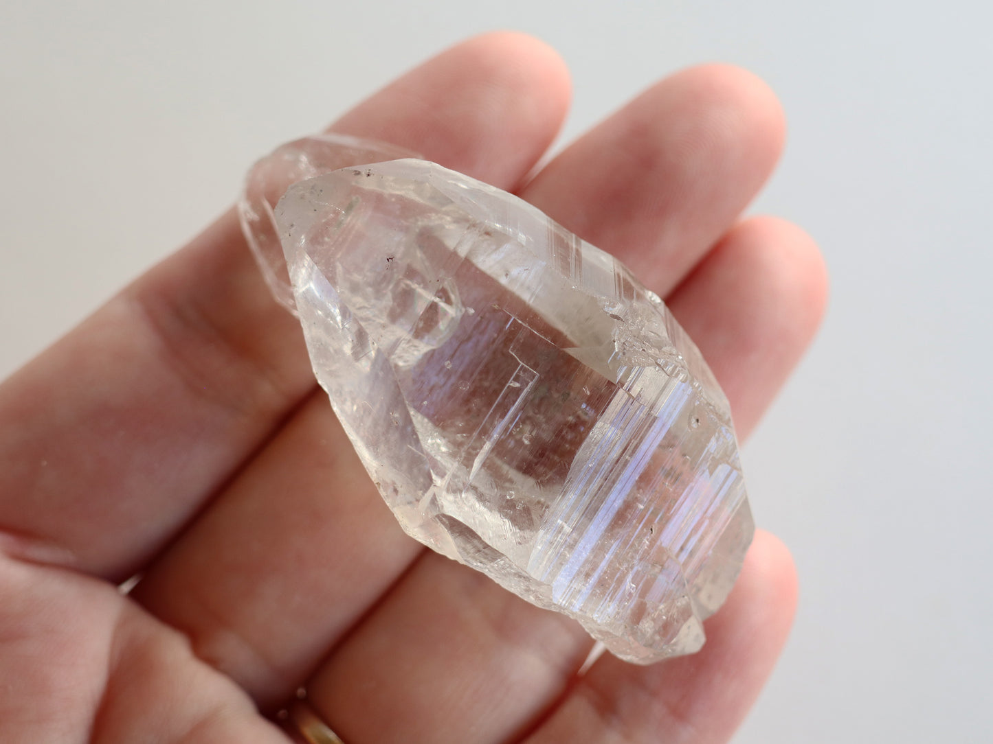 ガネーシュヒマール産ヒマラヤ水晶ダブルポイント、レコードキーパー原石PN:GG-161